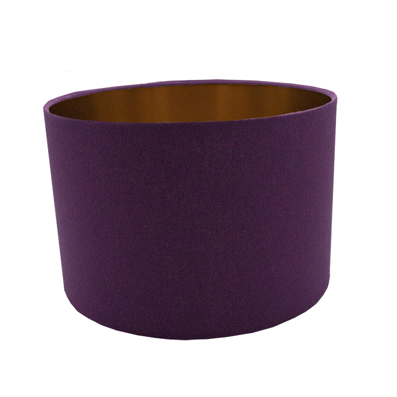 Bright Purple Cotton Drum Lampshade, Light Purple Lamp Shade