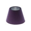 Bright Purple Empire Lampshade Brushed Silver Inner