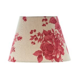 Bright Red Rose Floral Empire Lampshade
