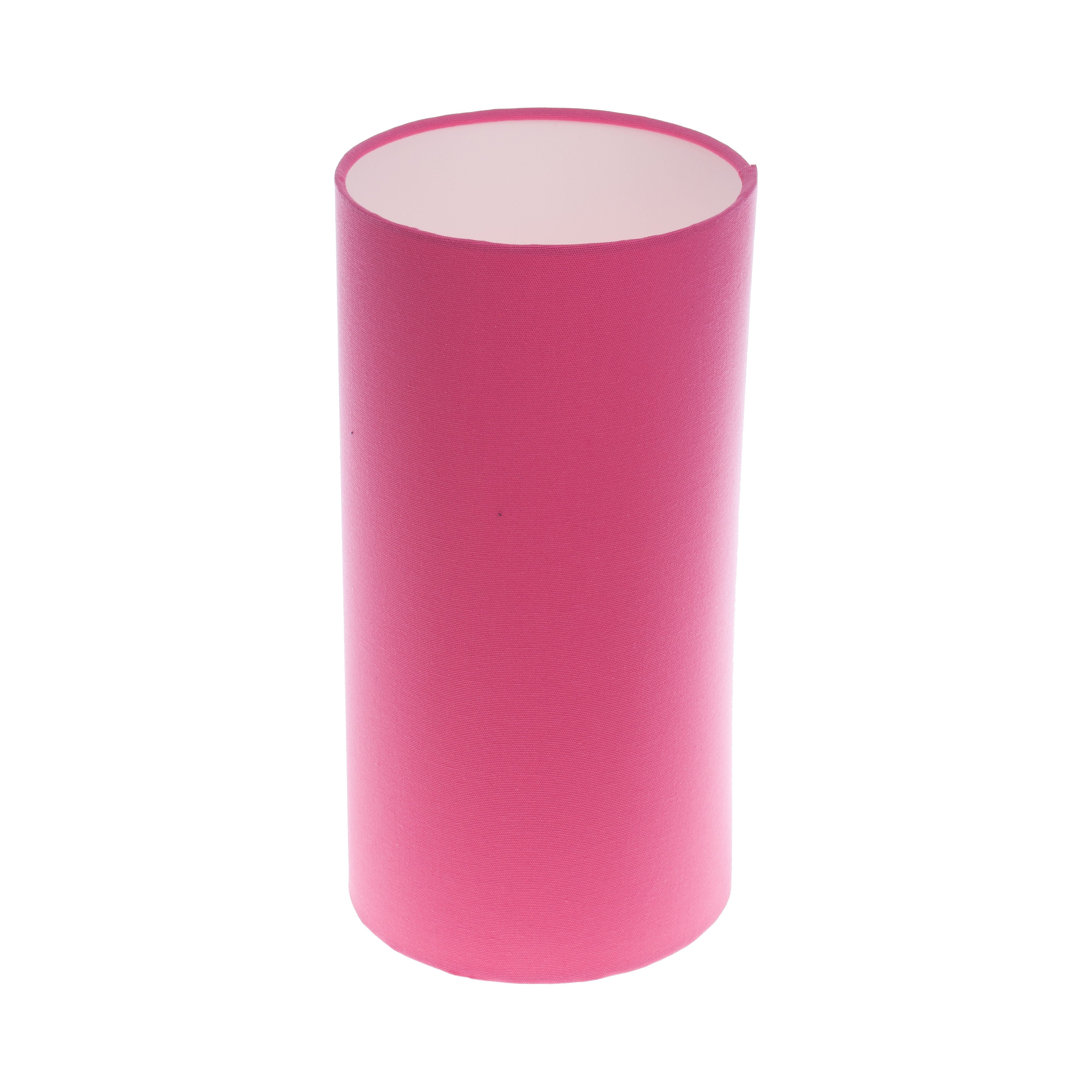Sorbet Bright Pink Tall Drum Lampshade, Narrow Drum Lamp Shades