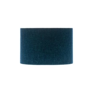 Navy Blue Wool Drum Lampshade