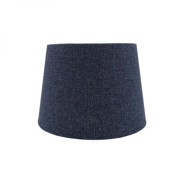 Navy Blue Wool French Drum Lampshade