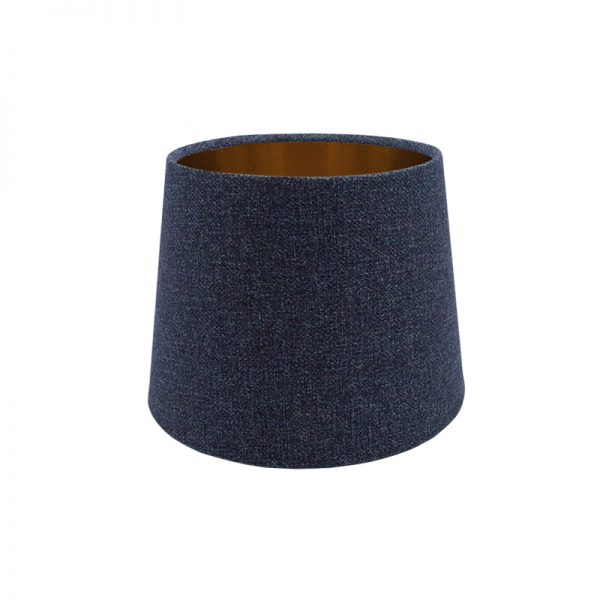 Navy Blue Wool French Drum Lampshade