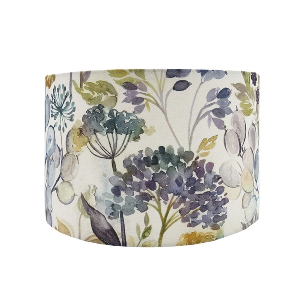 Voyage Hedgerow Country Floral Flowers Fabric Drum Lampshade Ceiling Shade