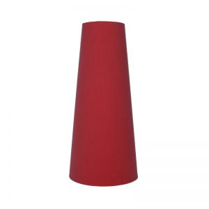 Bright Red Tall Tapered Lampshade