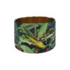 Jungle Parrot Drum Lampshade Brushed Copper Inner