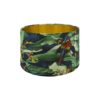 Jungle Parrot Drum Lampshade Brushed Gold Inner
