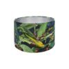 Jungle Parrot Drum Lampshade Brushed Silver Inner