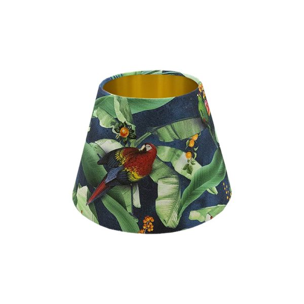 Jungle Parrot Empire Lampshade Gold Inner