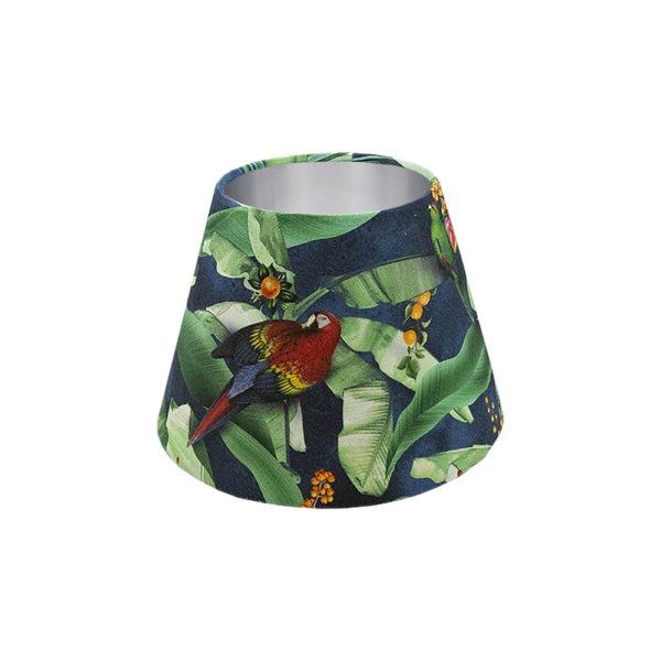 Jungle Parrot Empire Lampshade Silver Inner