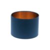 Regal Blue Drum Lampshade Copper Inner