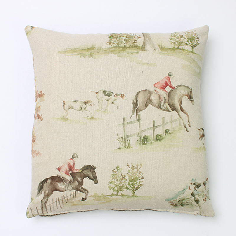Voyage Horse and Hound Square Cushion
