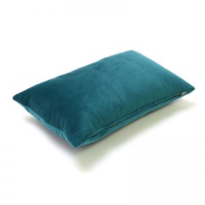 Teal Velvet Rectangular Cushion
