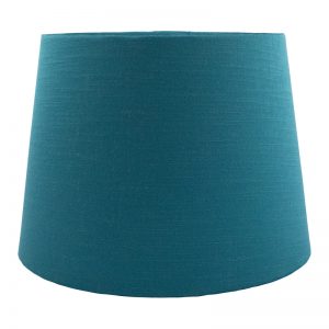 Teal Satin French Drum Lampshade