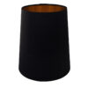 Black Satin Tall French Drum Lampshade