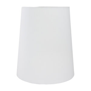 White Cotton Tall French Drum Lampshade