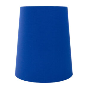 Bright Blue Cotton Tall French Drum Lampshade