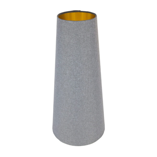 Light Grey Wool Tall Tapered Lampshade