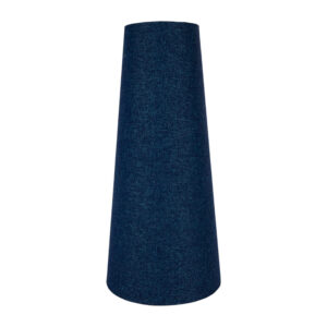 Navy Blue Wool Tall Tapered Lampshade
