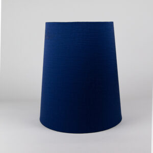 Midnight Blue Satin Tall French Drum Lampshade